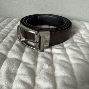 Nike‎ Reversible Genuine Bonded Leather Belt Sz 40 Black/brown Casual Business